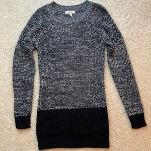 Poof Excellence Black and Gray Knit Sweater